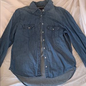 Aeropostale button up jean top